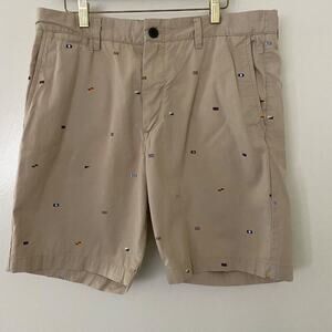H&M‎ sz 34 tan Perm Press Shorts with pockets